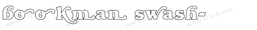 bookman swash字体转换